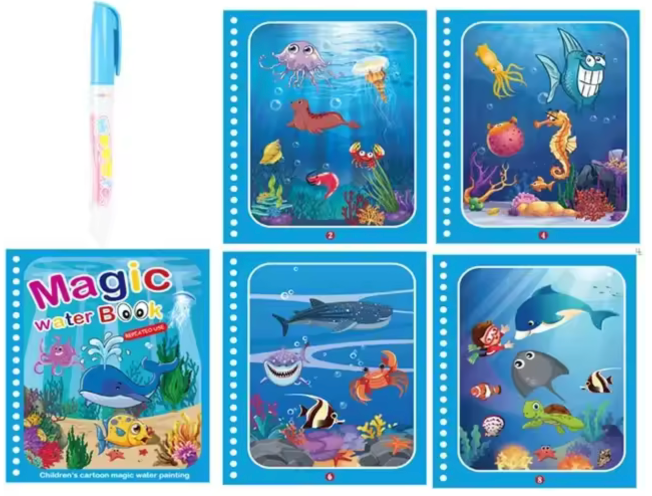 AquaBook® - Livre de dessin magique à l'eau