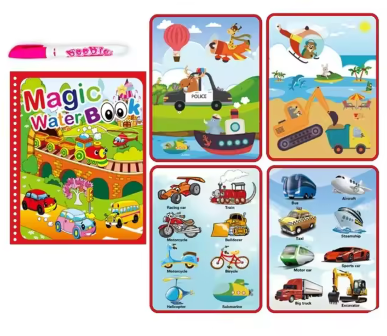 AquaBook® - Livre de dessin magique à l'eau