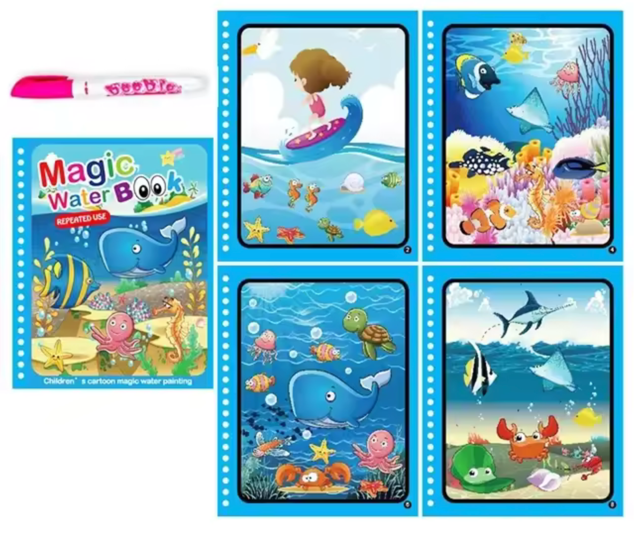 AquaBook® - Livre de dessin magique à l'eau